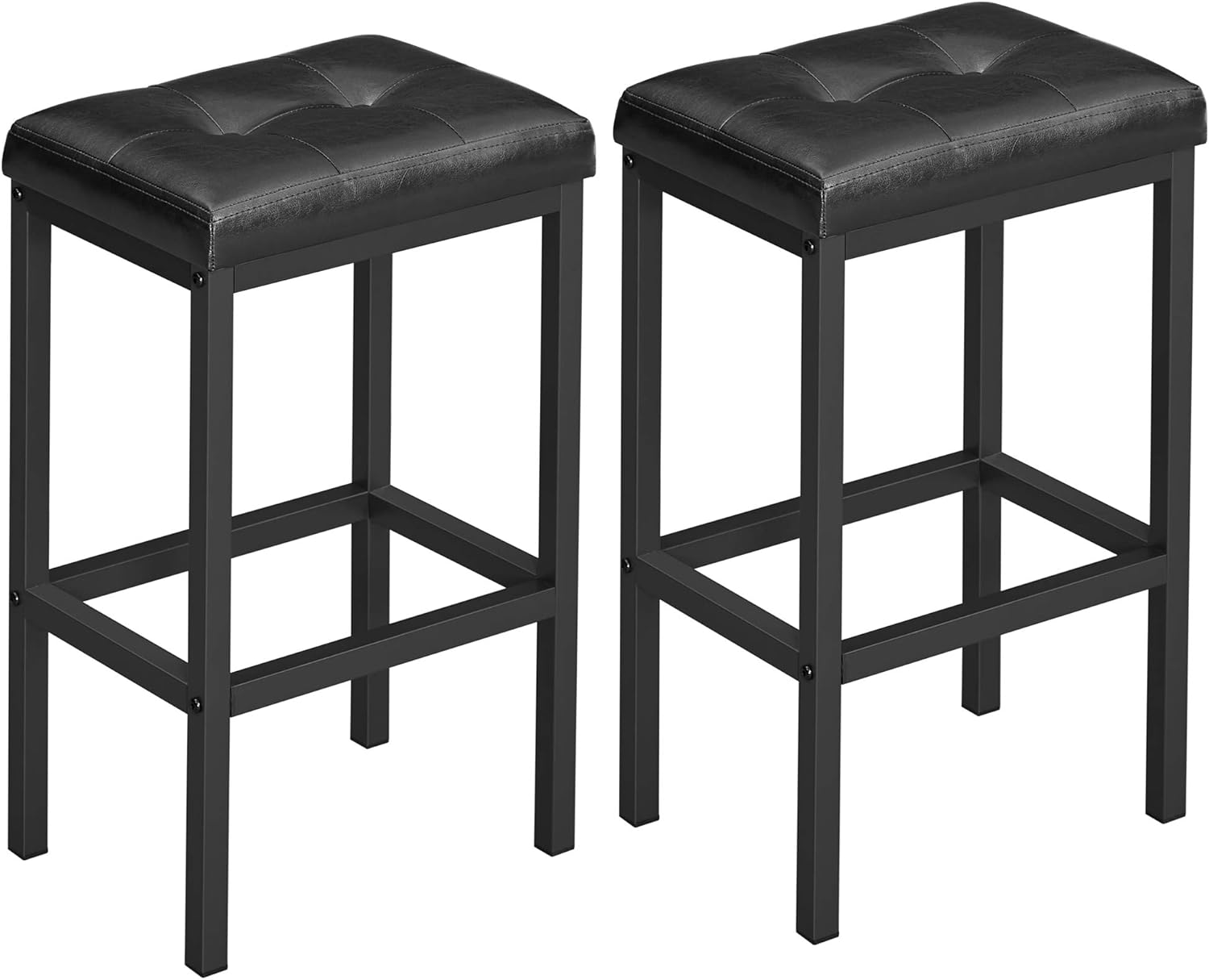 Industrial Style Backless Bar Stools