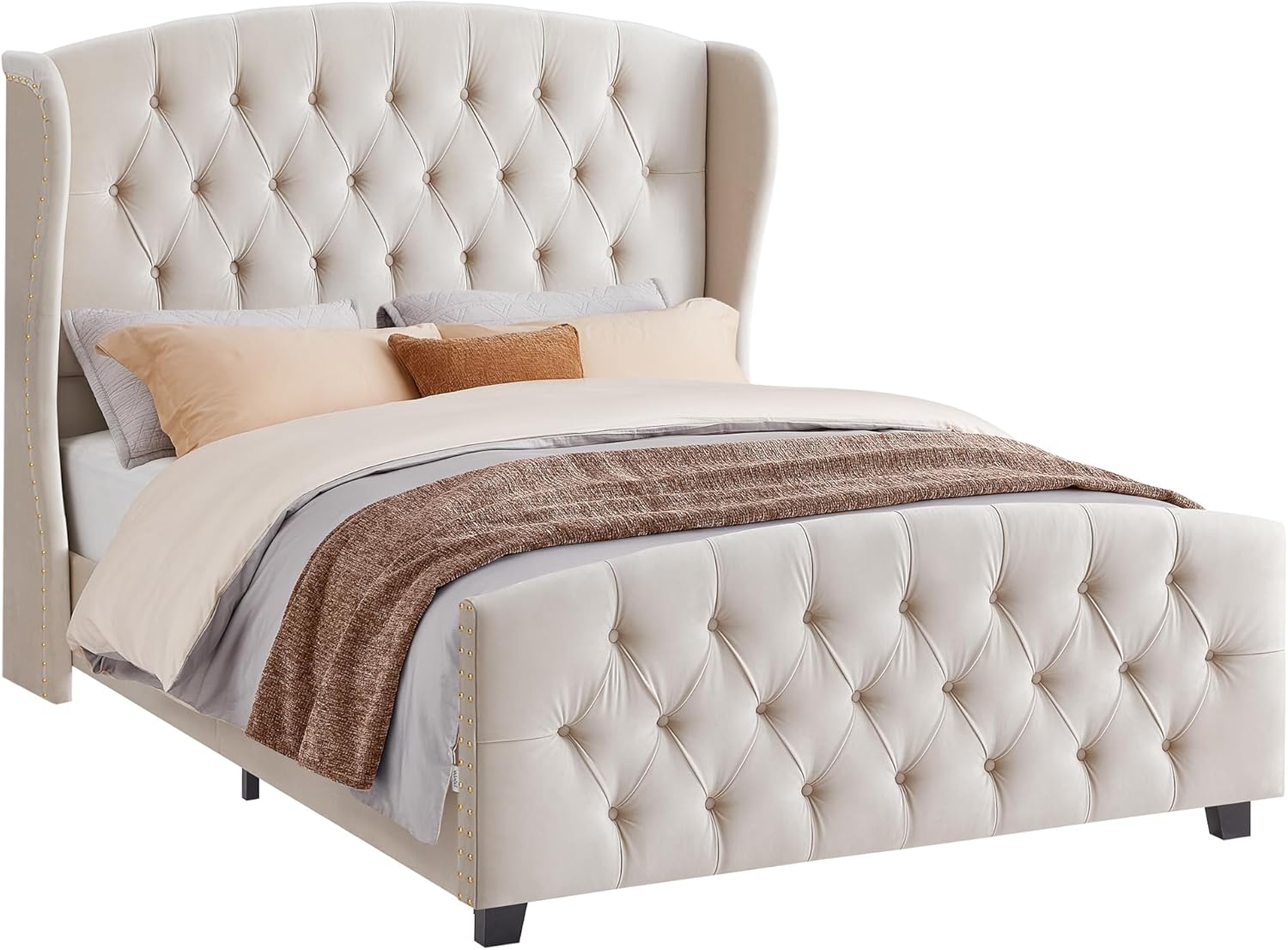 Queen Wingback Bed Frame