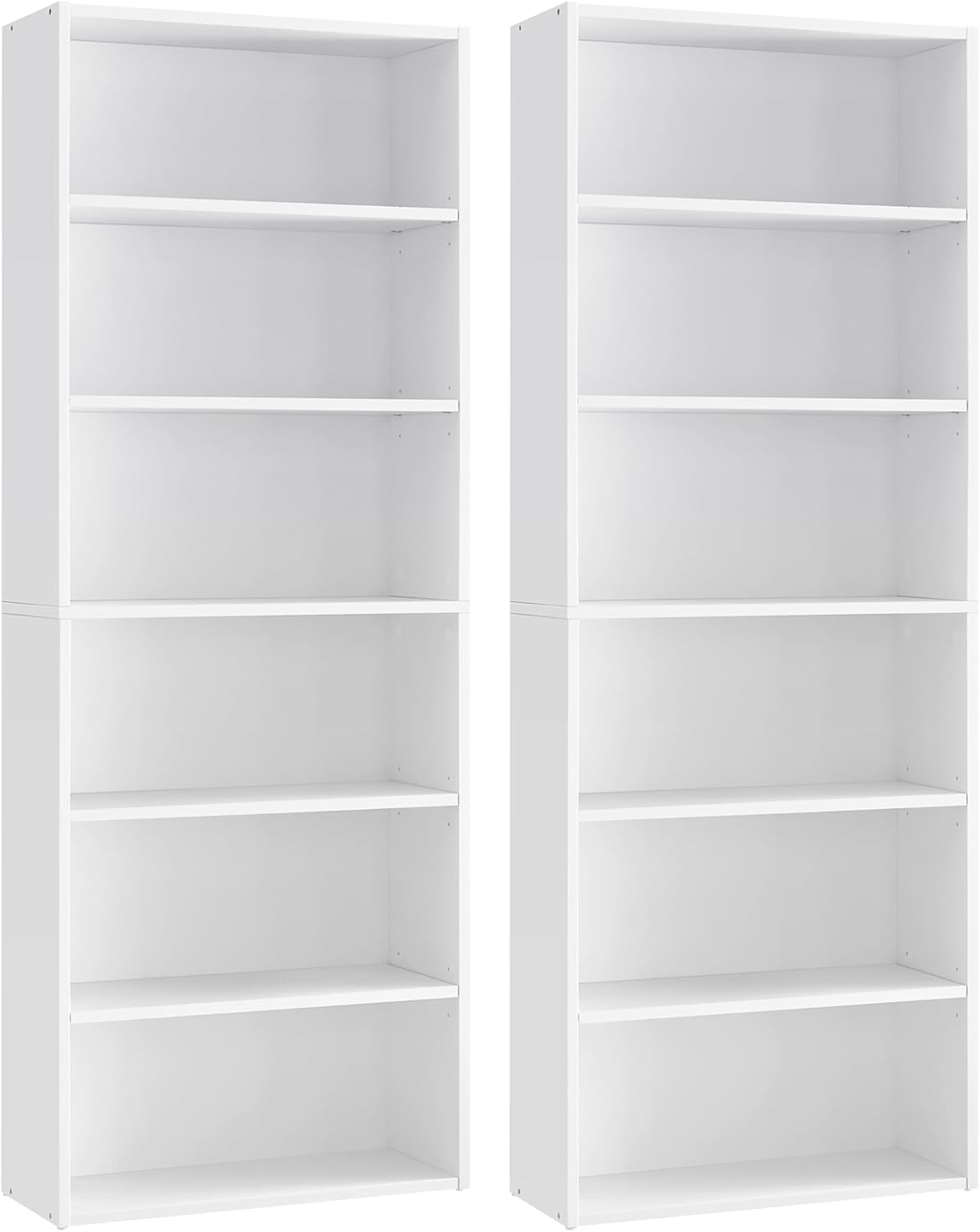 Cloud White Bookshelves Set